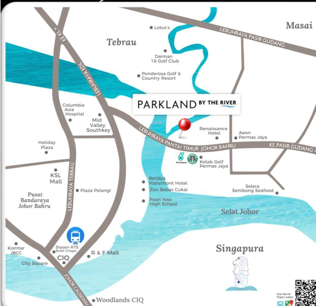 Parkland by the River location map